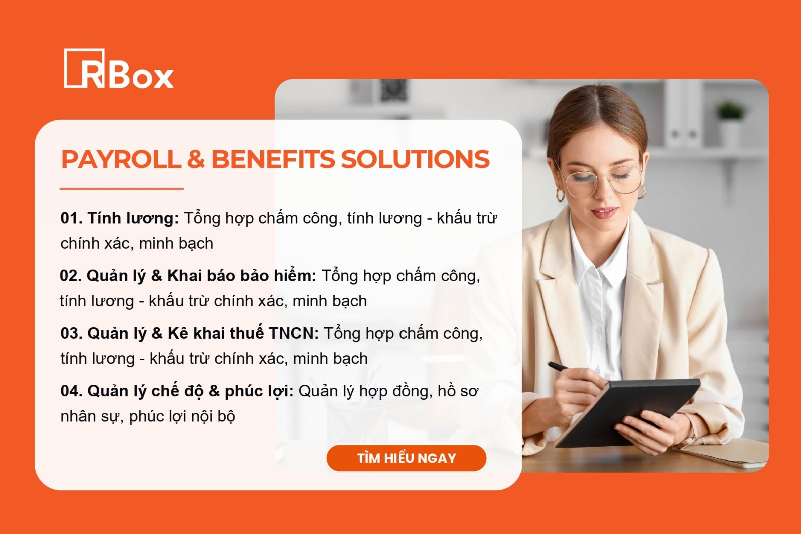 Dịch vụ Payroll RBox chuyên nghiệp giúp doanh nghiệp tối ưu vận hành