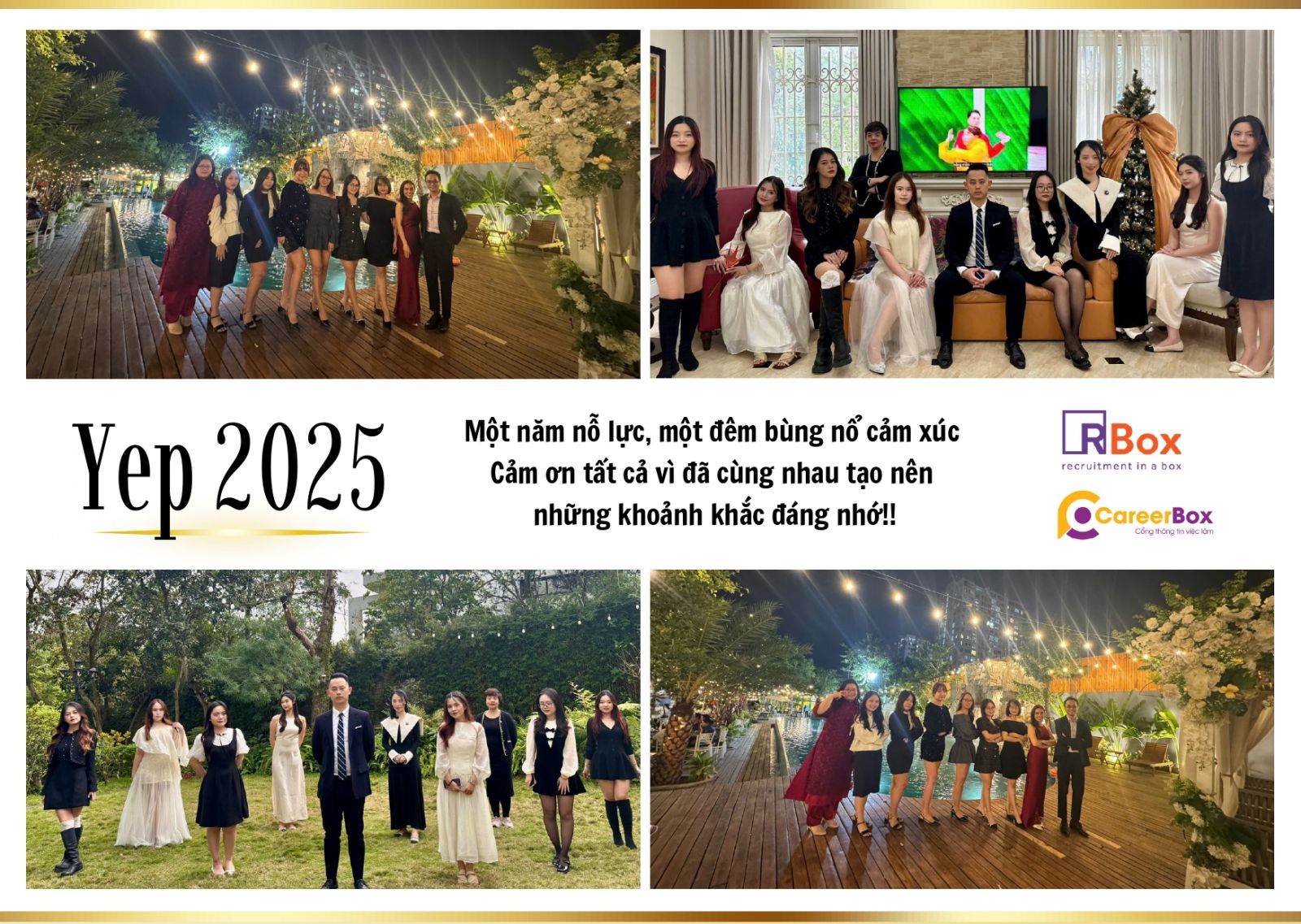 Đội ngũ RBox và CareerBox rạng rỡ trong đêm tiệc Year End Party 2025